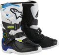 Tech 3s Kids Boots Wht/Blk/Enamel Blue Sz 1