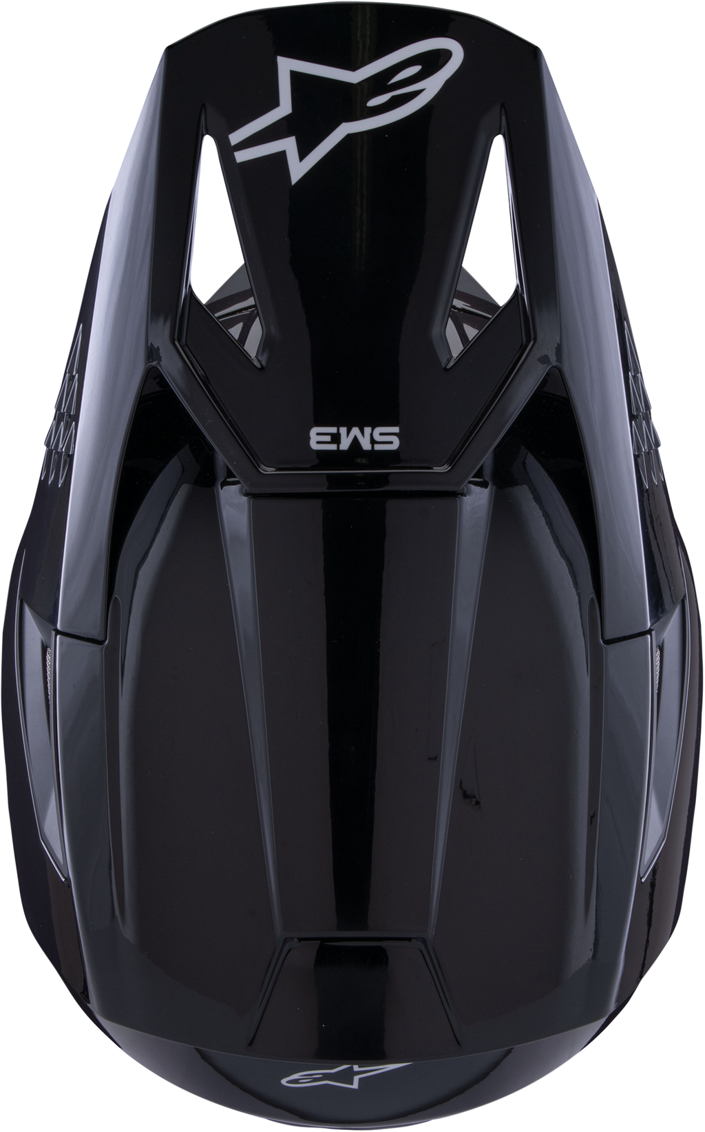 Sm3 Solid Helmet Black Glossy Lg