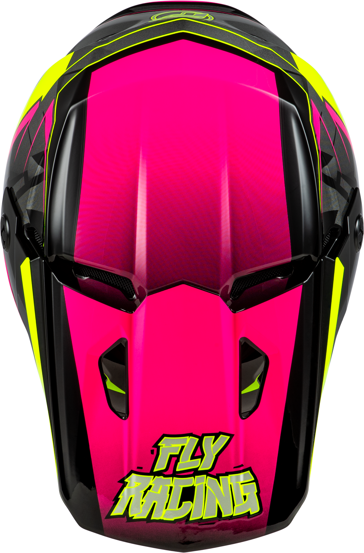 Youth Kinetic Scorched Helmet Neon Pink/Hi Vis/Black Yl