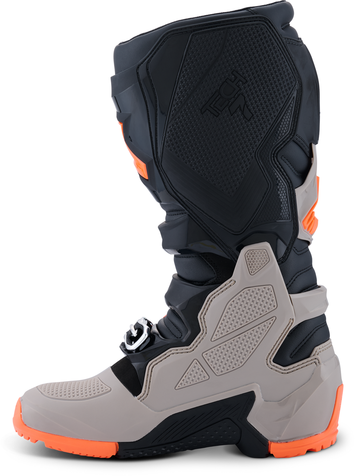 Tech 7 Enduro Blk/Warm Gry/Orange Fluo 8