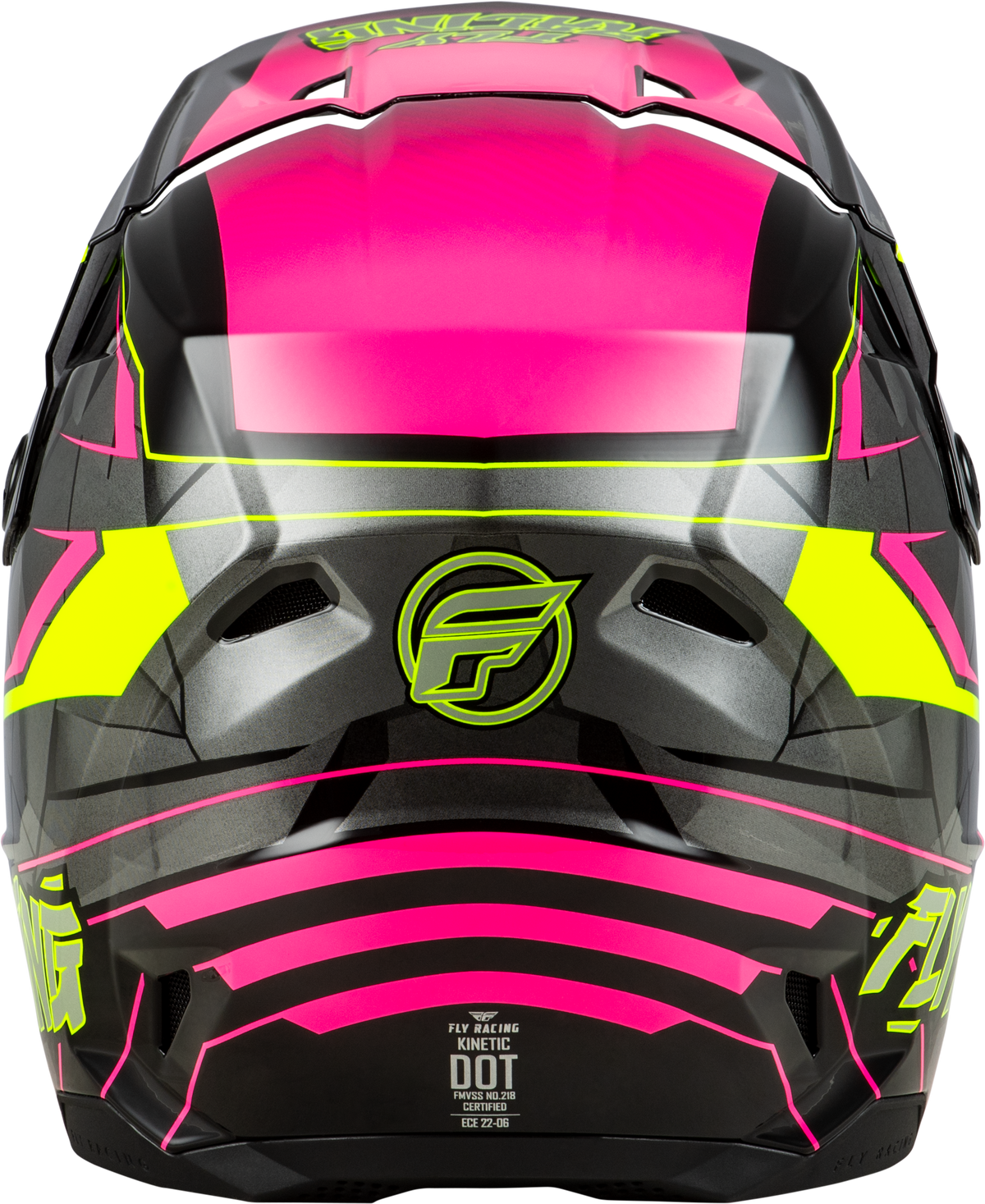 Youth Kinetic Scorched Helmet Neon Pink/Hi Vis/Black Yl