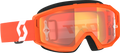 Primal Goggle Orange/White Orange Chrome Works