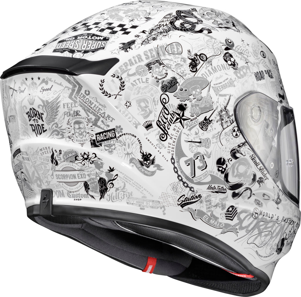 Exo R330 Full Face Helmet Shake 2 White Xl