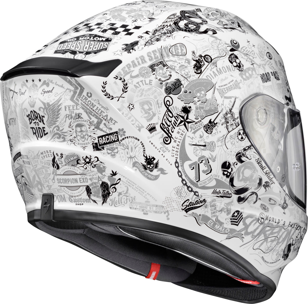 Exo R330 Full Face Helmet Shake 2 White Xl