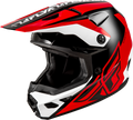 Kinetic Crest Helmet Red/Black/White Xl
