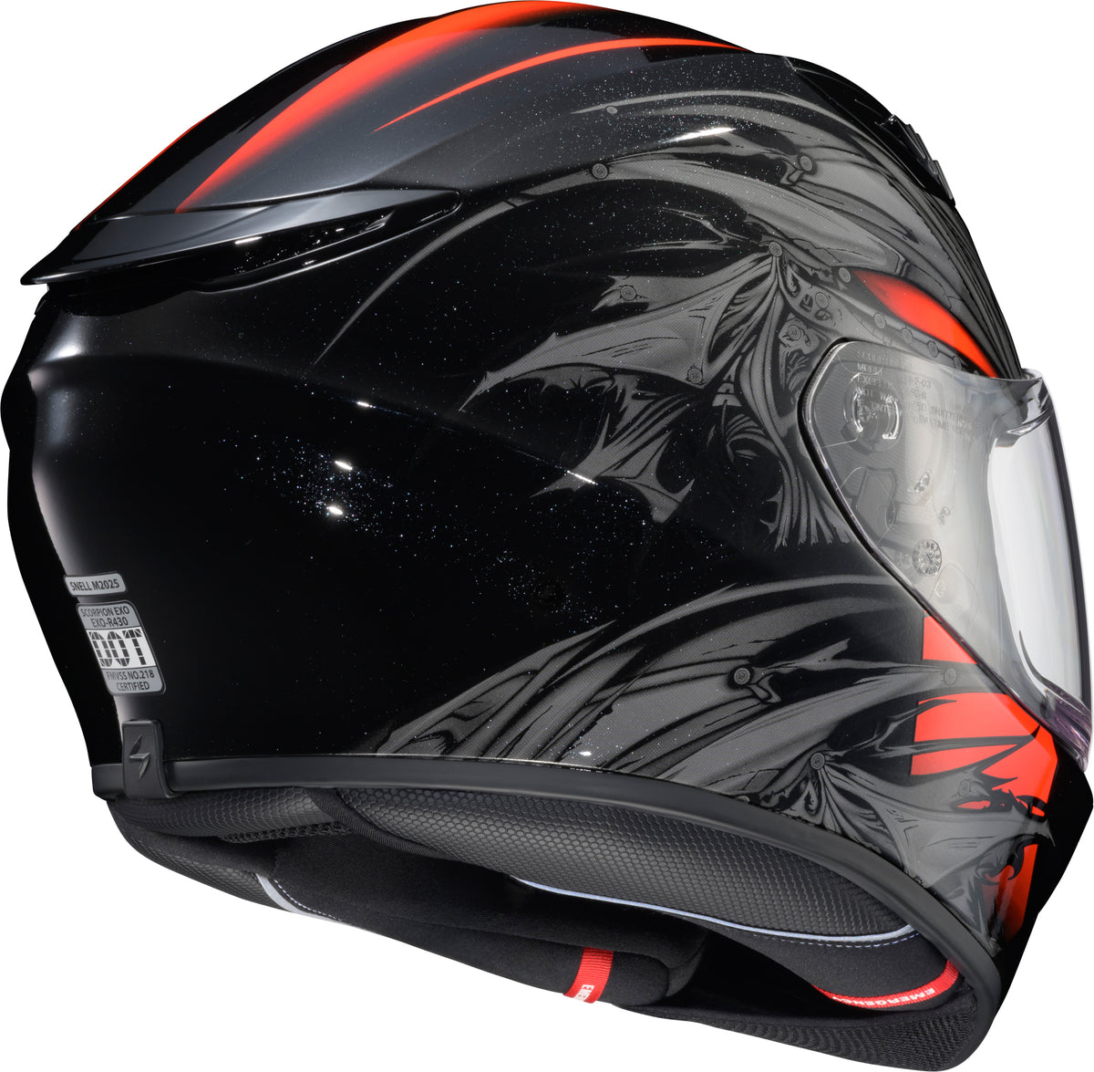 Exo R430 Full Face Helmet Wyvern Blk/Red Xl