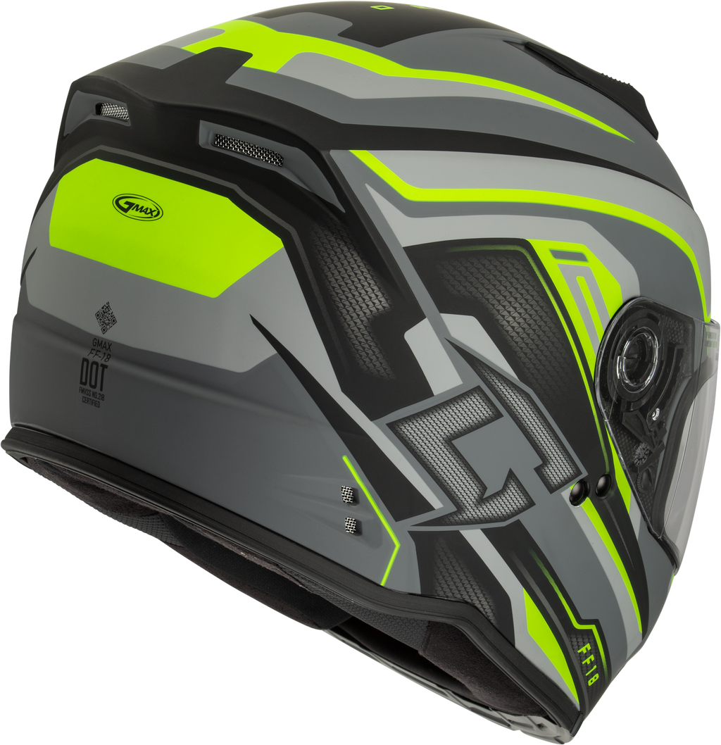 Ff 18 Drift Helmet Matte Grey/Hi Viz Sm