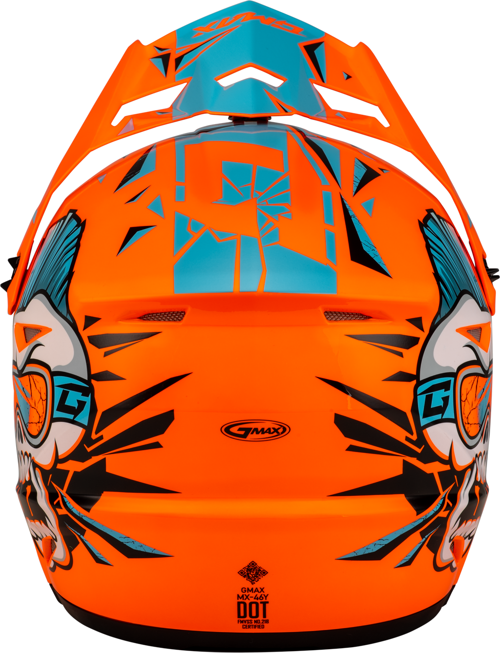 Youth Mx 46y Unstable Helmet Hi Vis Orange/Blue Ys