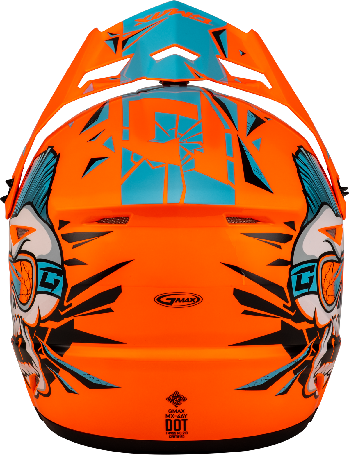 Youth Mx 46y Unstable Helmet Hi Vis Orange/Blue Ys