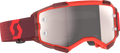 Fury Goggle Red Silver Chrome Works