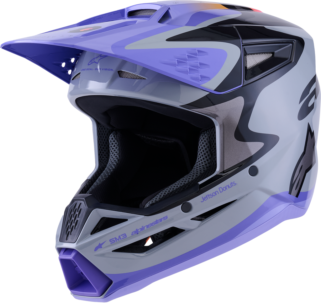 Jettson Sm3 Helmet Gry/Purp/Blk Glossy 2x