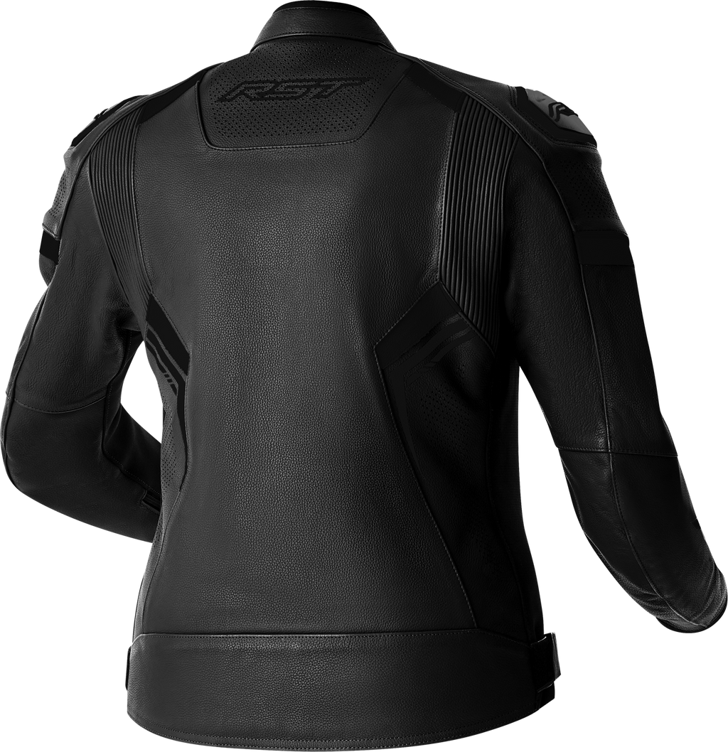 Womens S1 D3o Leather Jacket Black/Black Xs
