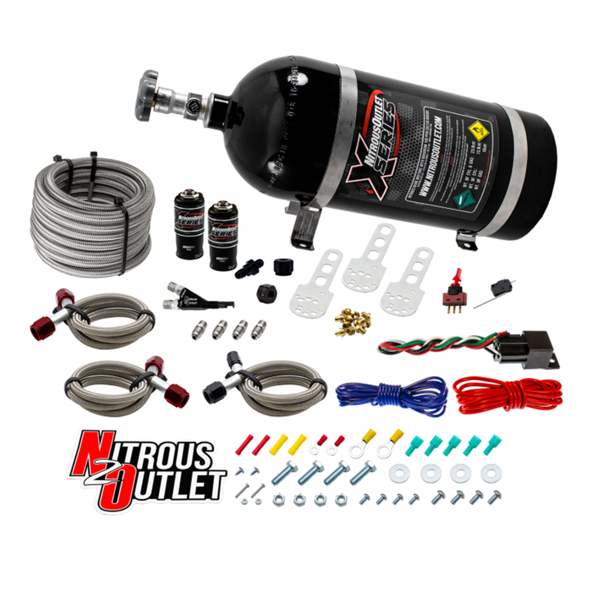 X-Series GM 2010-2020 V6 Camaro EFI Single Nozzle System - Gas/E85 (5-55psi)(35-200HP)