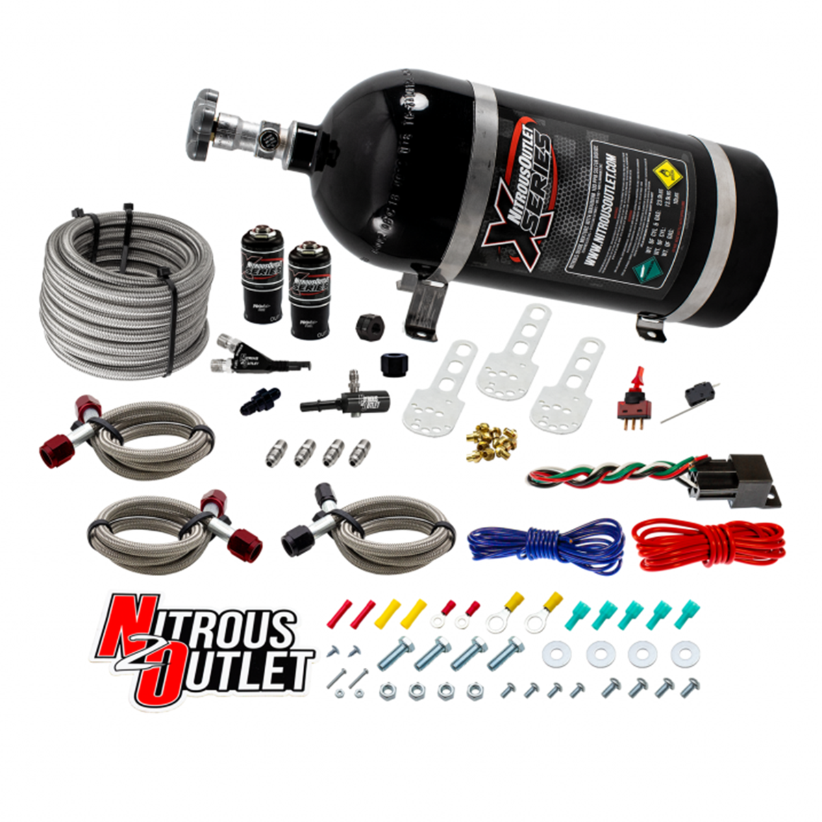 X-Series GM 2014-2019 LT1/L83/L86 Single Nozzle System - Gas/E85 (5-55psi)(35-200HP)