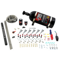Nitrous Outlet 6 Cylinder Direct Port System - .122 Nitrous Solenoids/.177 Fuel Solenoids/Dual Passage Injection Rail/90 Degree Discharge Nozzles (Gas)(45-55 psi)(75-375HP)(No Bottle)