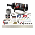 Nitrous Outlet 8 Cylinder Direct Port System - Two .112 Nitrous Solenoids/Two .177 Fuel Solenoids/Compact Distribution Blocks/Compression Fittings/90 Degree Discharge Nozzles (E85)(5-7-10 psi)(100-400HP)(15lb Bottle)