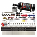 Nitrous Outlet 6 Cylinder Dual Stage Direct Port System - Two .122 Nitrous Solenoids/Two .177 Fuel Solenoids/Distribution Blocks/90 Degree Discharge Nozzles (Gas)(5-7-10 psi)(75-375HP)(12lb Bottle)