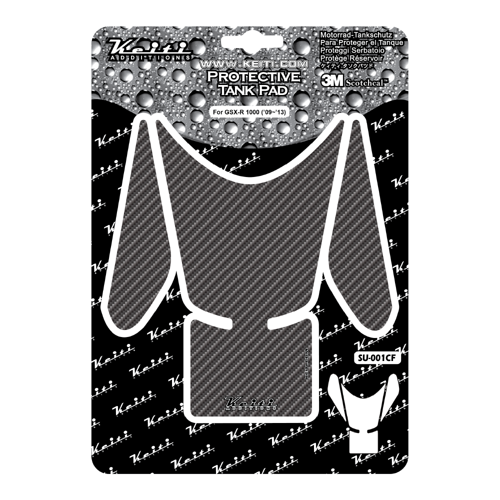 Keiti Additions SU-001CF Carbon-look Suzuki Tank Pad