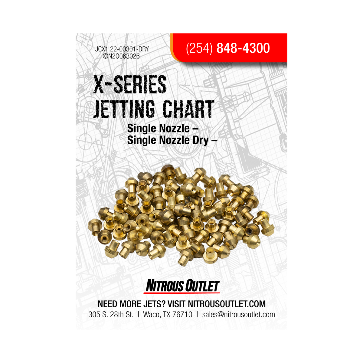 X-Series Dry Single Nozzle Core + Jet Pack (50-100-150 HP)