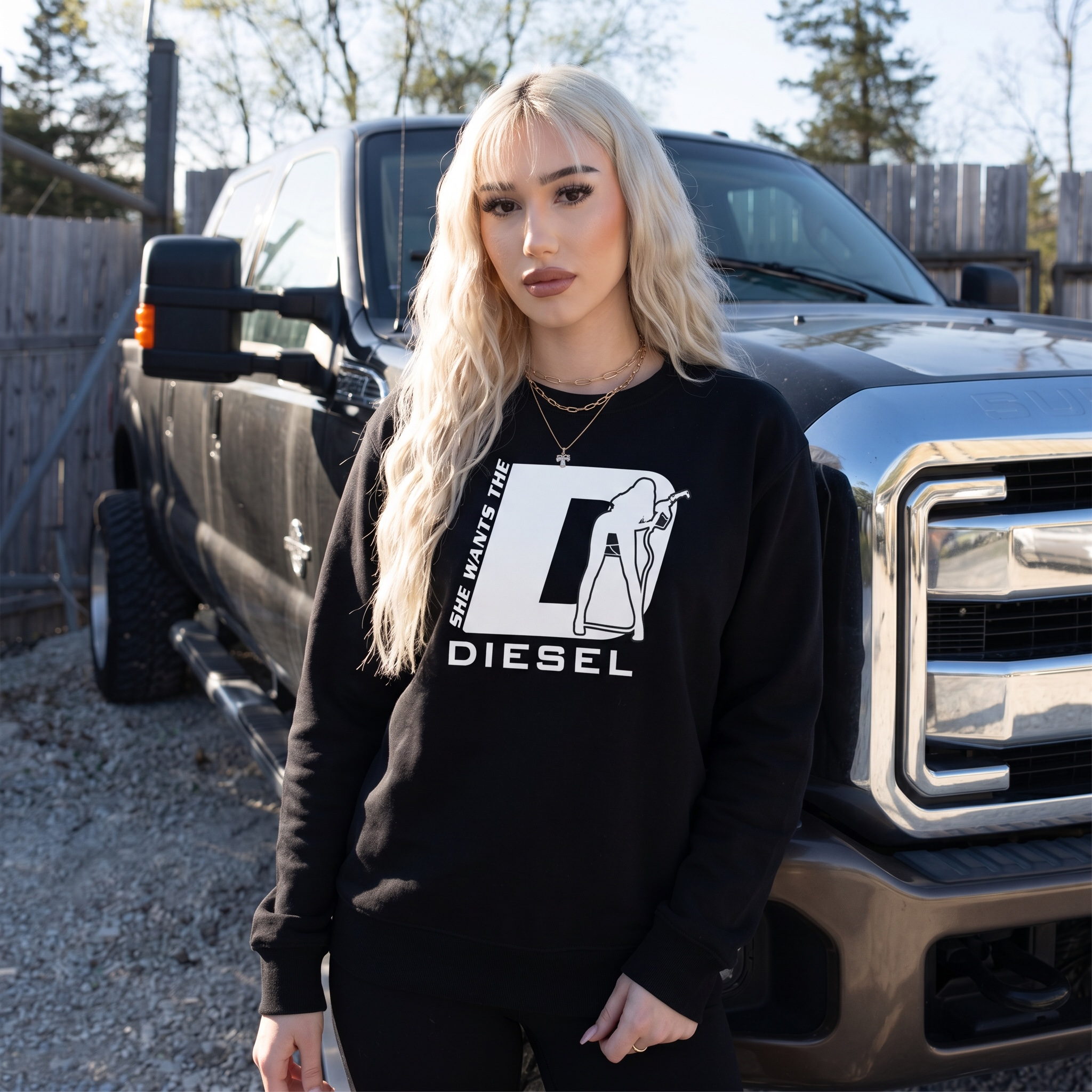 She Wants The Diesel Sweatshirt