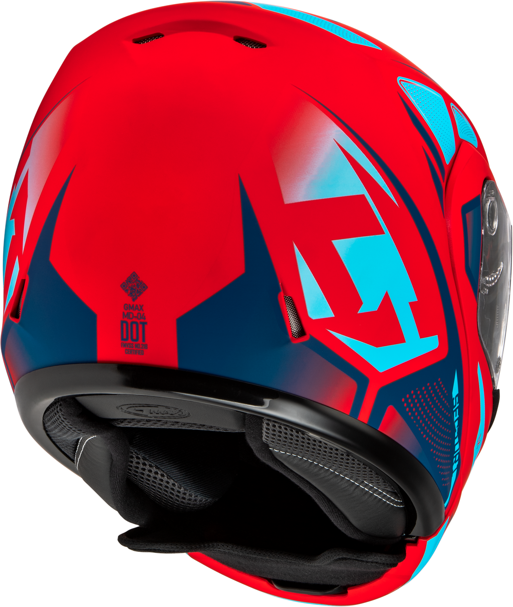 Md 04 Sector Helmet Matte Red/Blue Md