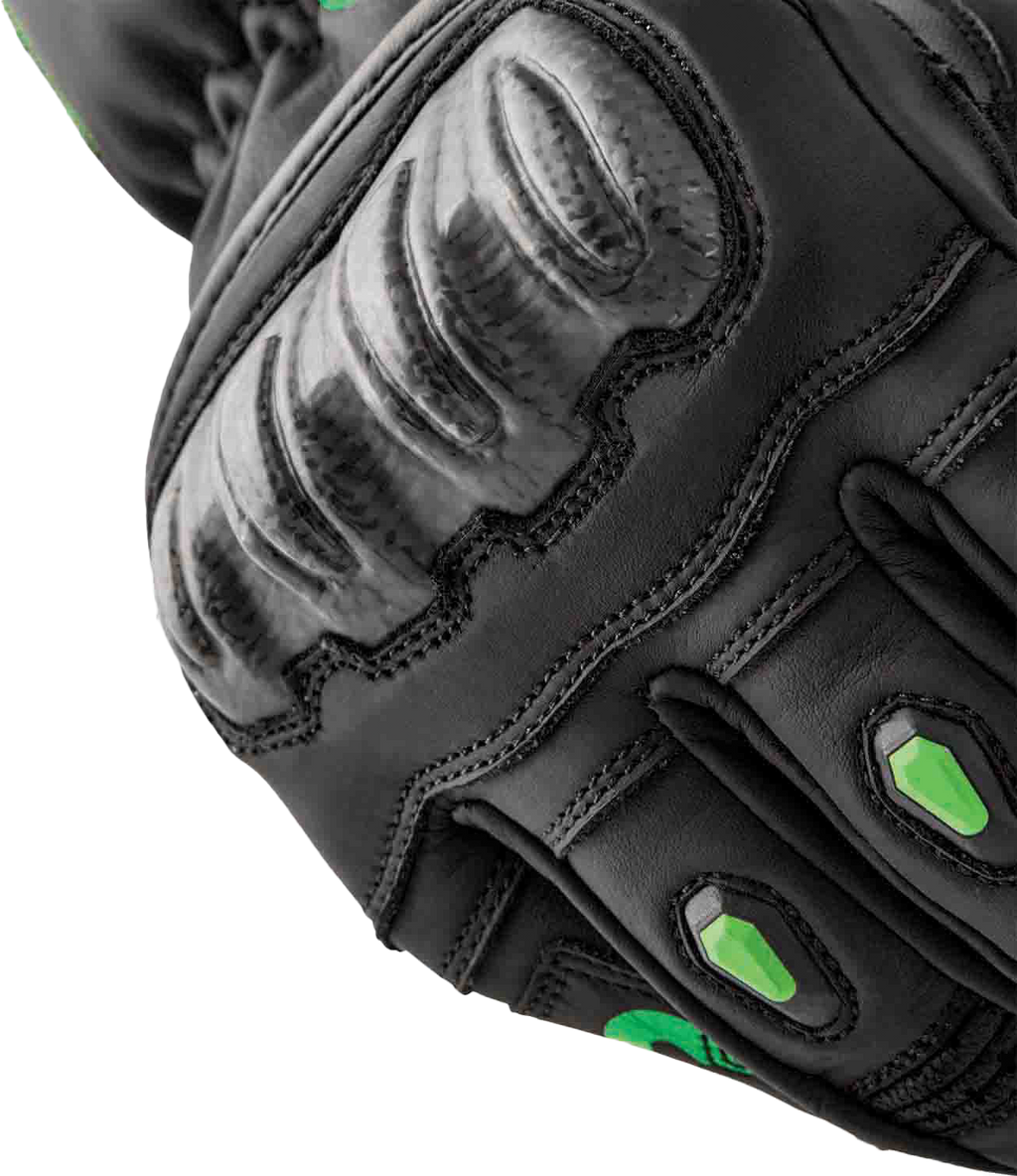S1 Glove Blk/Flo Green Leather 2xl