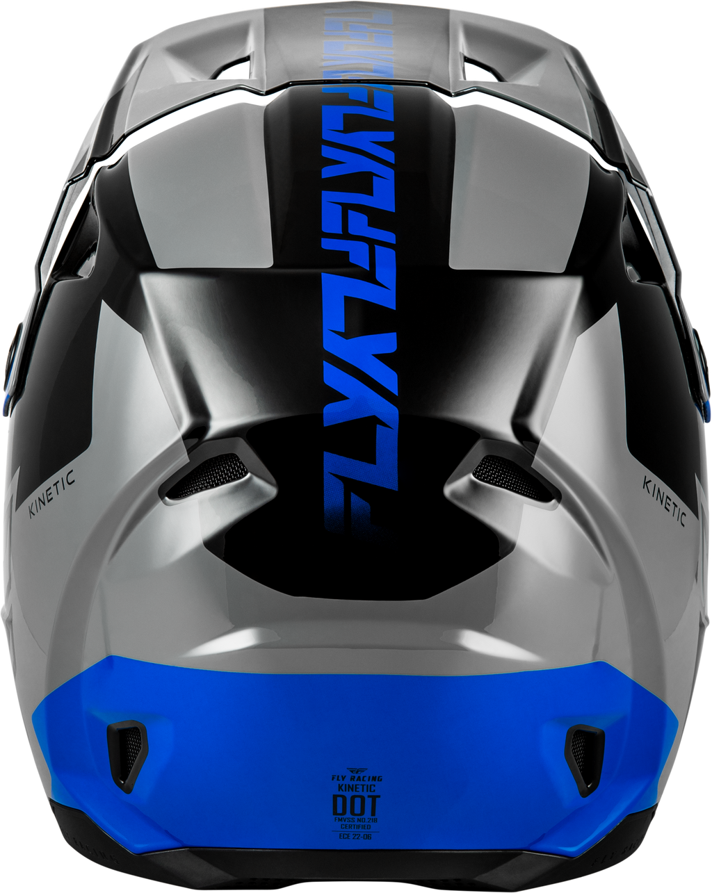 Kinetic Crest Helmet Grey/Black/Blue Xl