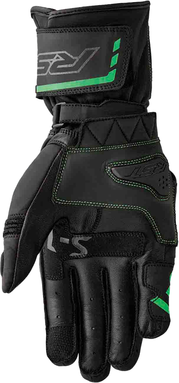 S1 Glove Blk/Flo Green Leather 2xl