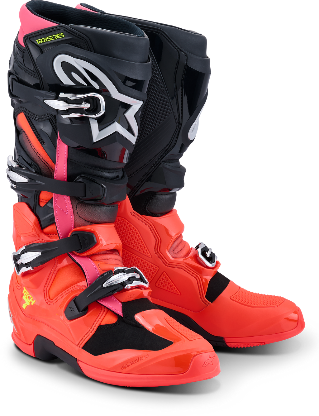 Tech 7 Black/Red Fluo/Pink Fluo 9