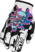 Youth Lite Warp Gloves White/Blue/Pink Ym