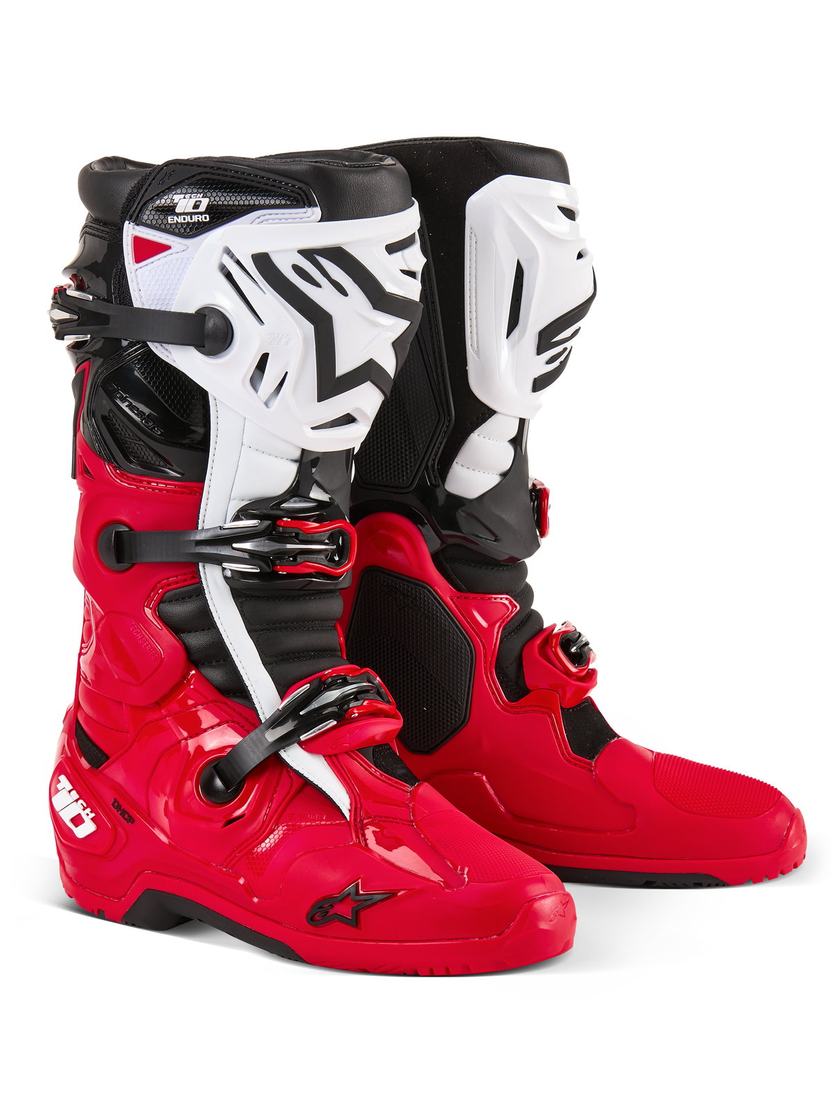 Tech 10 Enduro Boots Bright Red/Black/White 7
