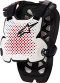 A 1 Chest Protector White/Black/Red Xl/2x