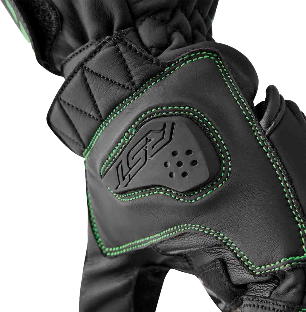 S1 Glove Blk/Flo Green Leather 2xl