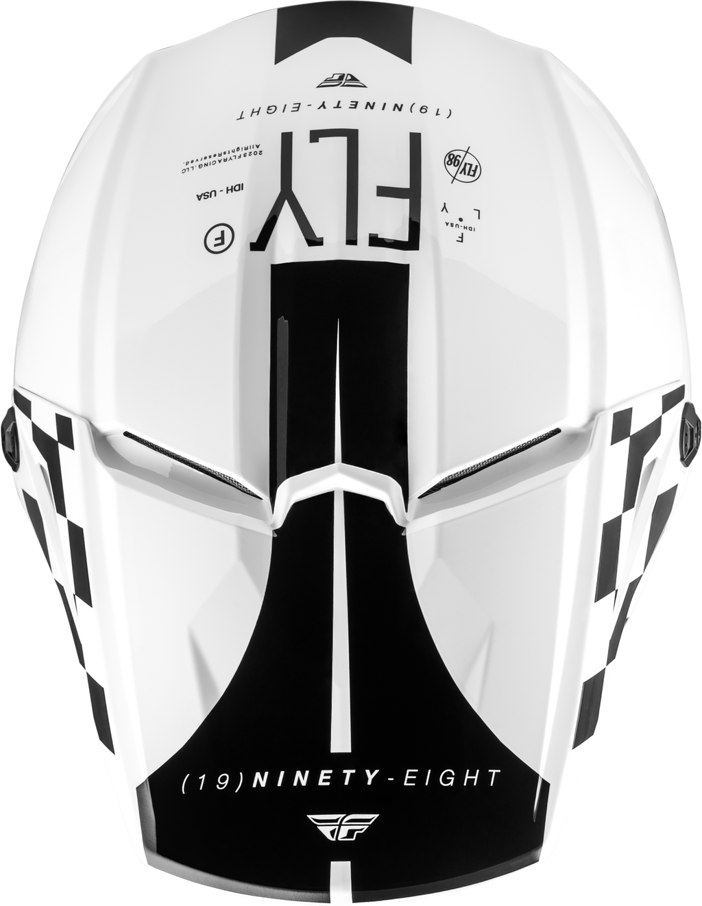 Yth Kinetic Lite Rival Helmet Gloss White/Black Ys