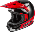 Kinetic Dbk Helmet Black/Red/Grey Lg