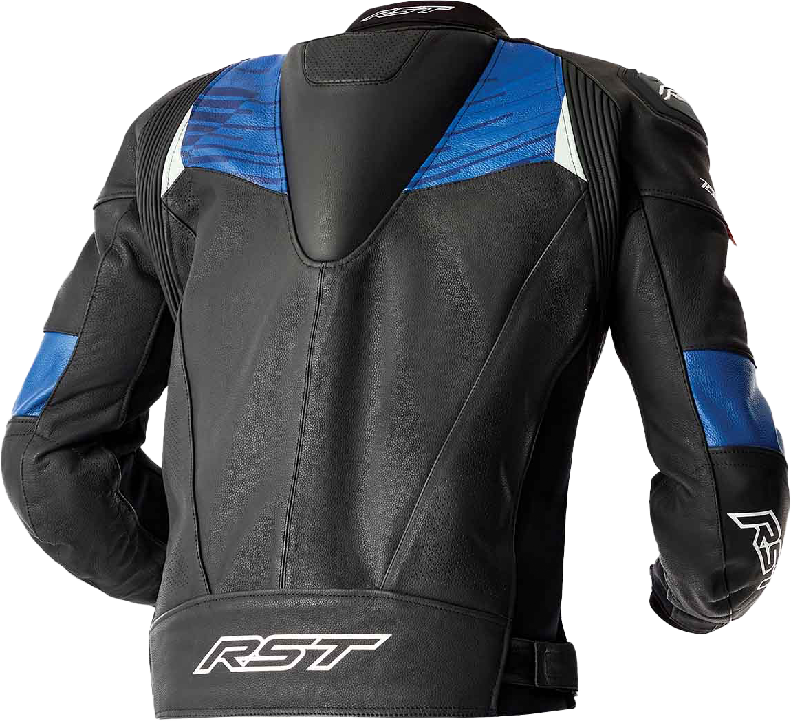 Tractech Evo D3o Jacket Blk/Blue Leather 2x