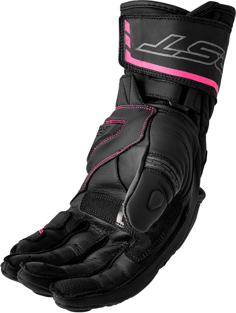 Womens S1 Glove Black/Pink Leather Xl