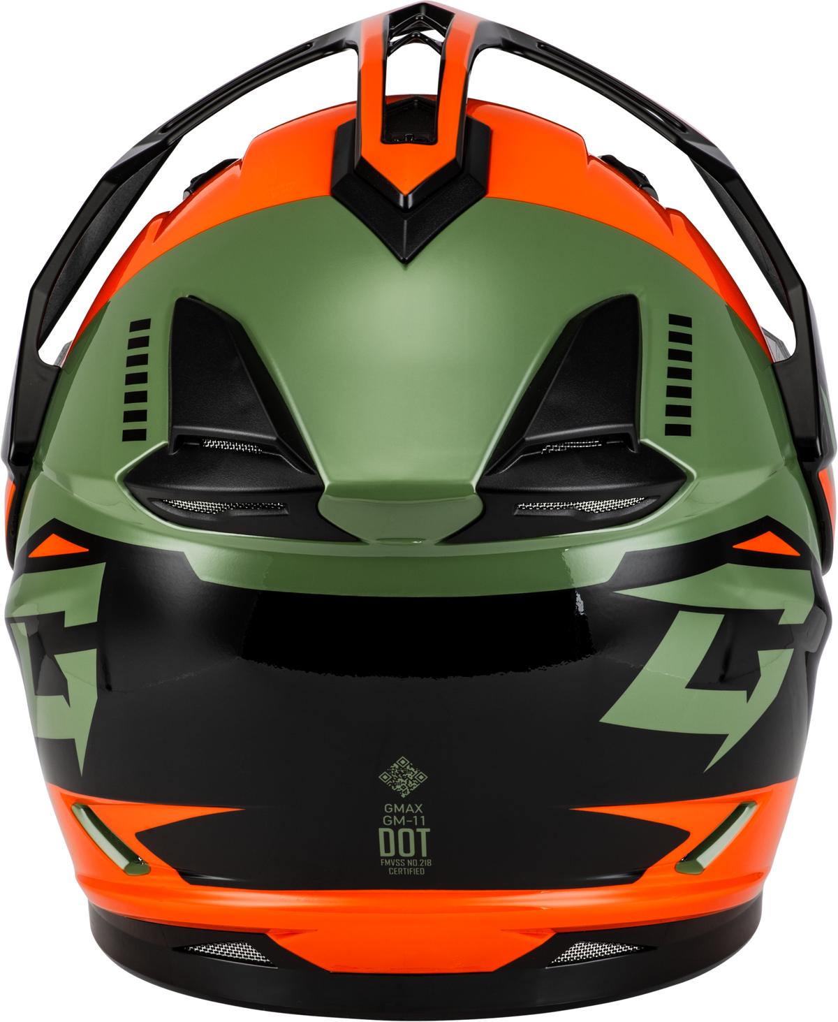 Gm 11 Ronin Helmet Orange/Green/Black Sm