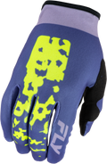 Women's Lite Flake Gloves Lavendar/Blue/Yellow Xs