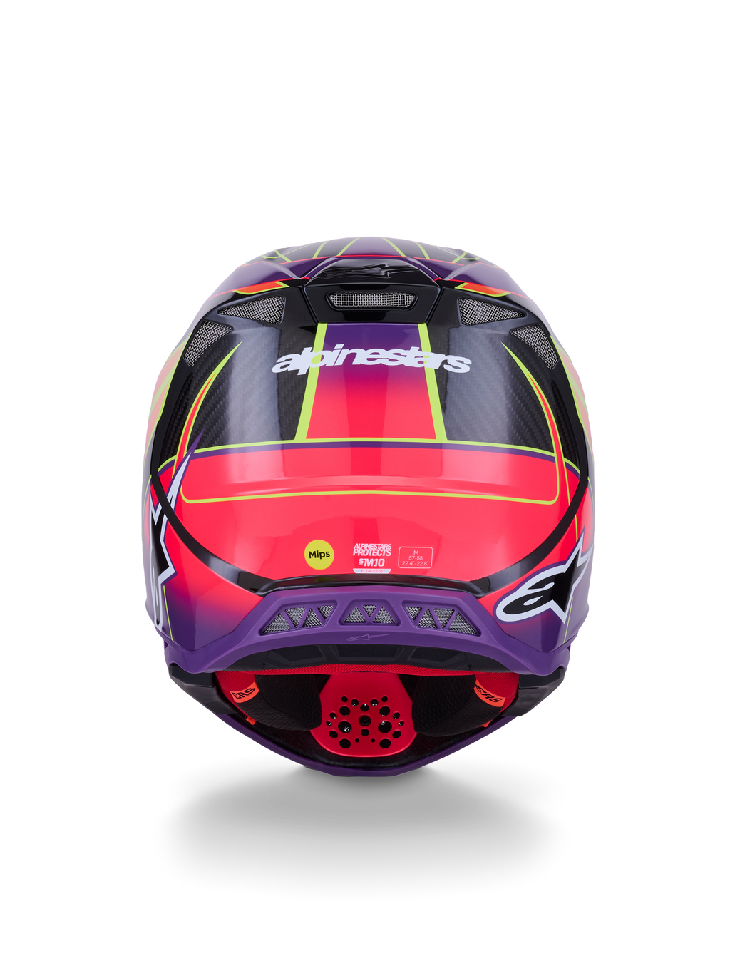 Supertech S M10 Era Helmet Pnk/Violet/Ylw Fluo Glossy Xs