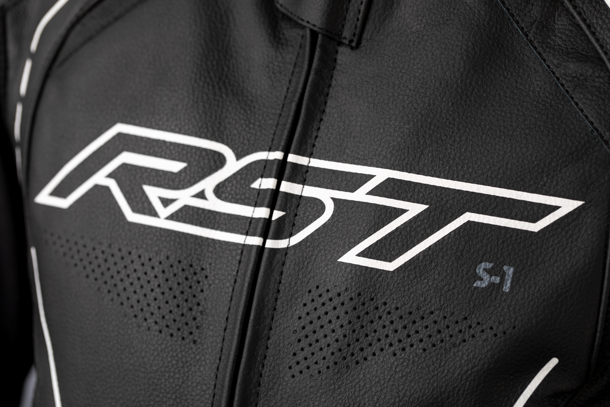 S1 Ce Jacket Black/Black/White Leather Sm