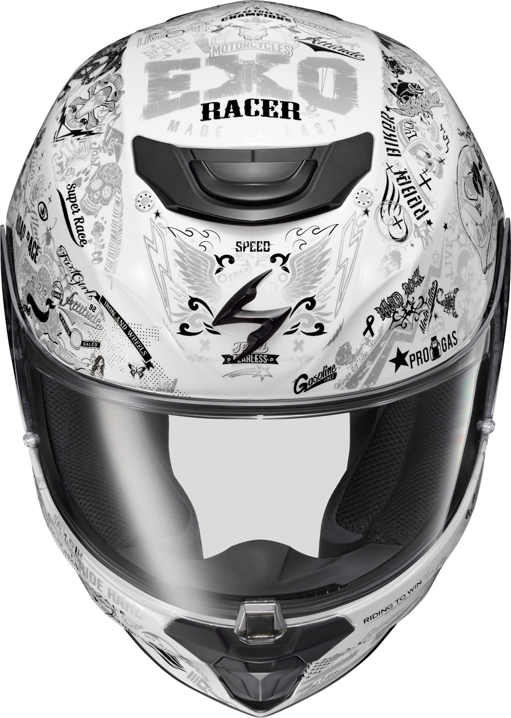 Exo R330 Full Face Helmet Shake 2 White Xl