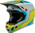 Formula Cc Strike Helmet Matte Grey/Green/Teal Sm