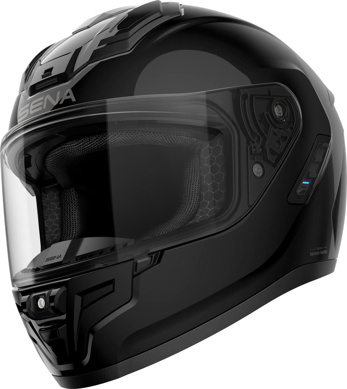 Phantom Ff Mesh Com Helmet Glossy Black Xl