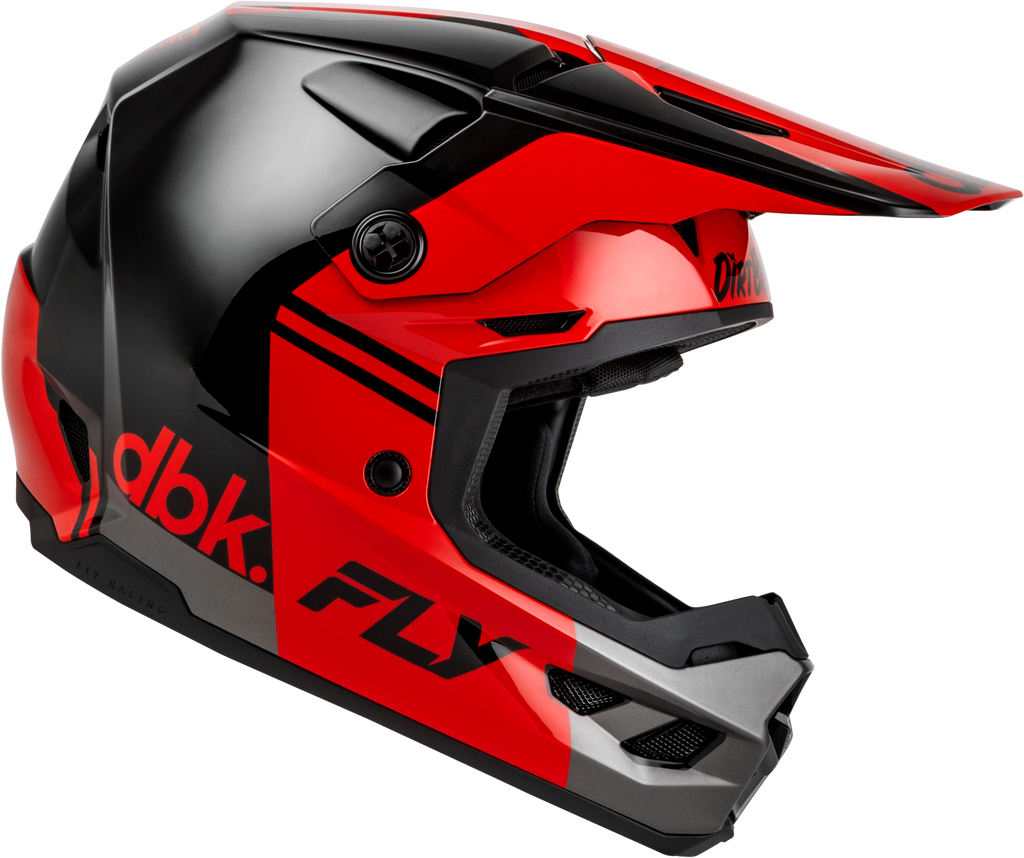 Kinetic Dbk Helmet Black/Red/Grey Md