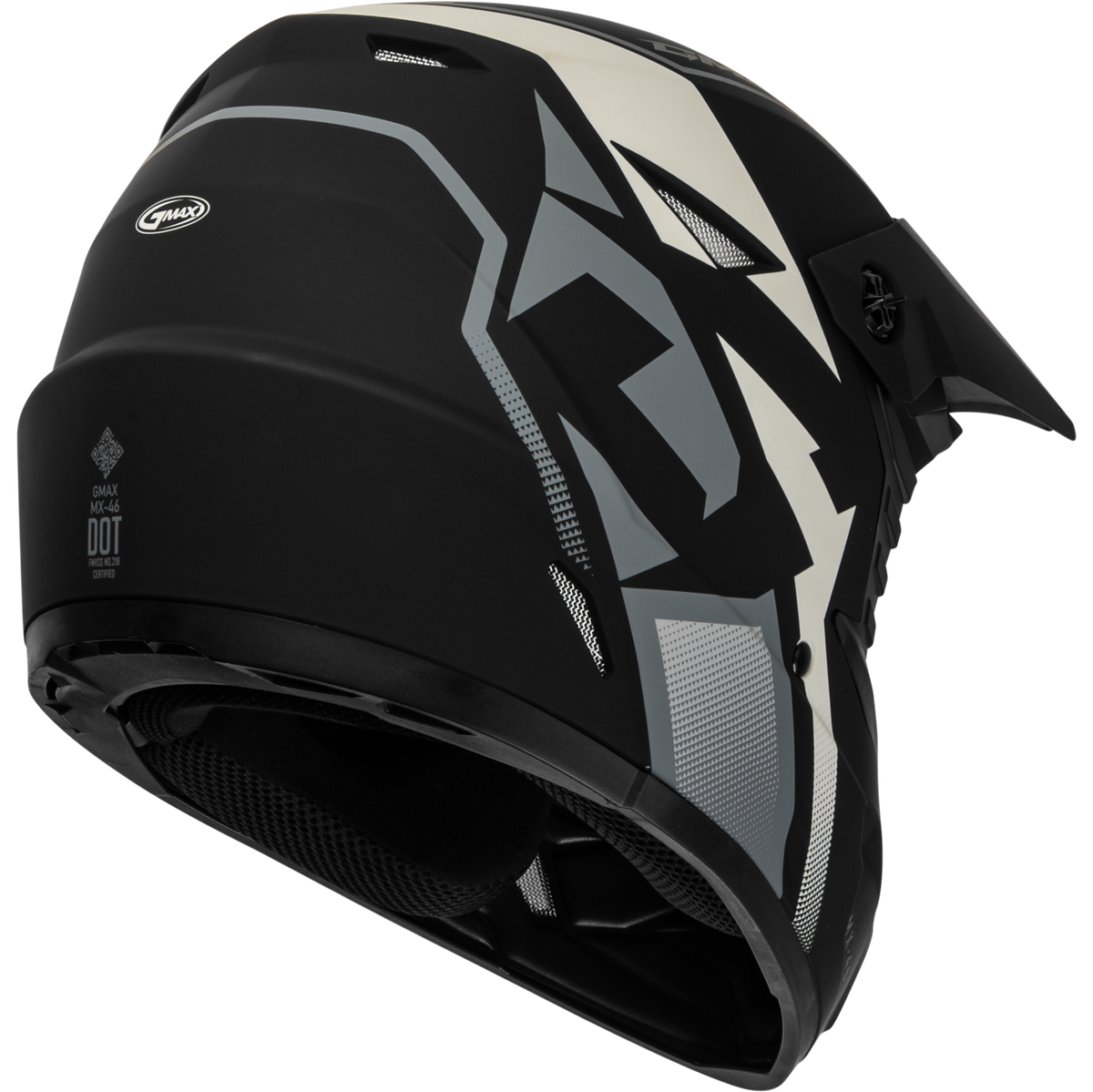 Mx 46 Compound Helmet Matte Black/Grey/White Xl