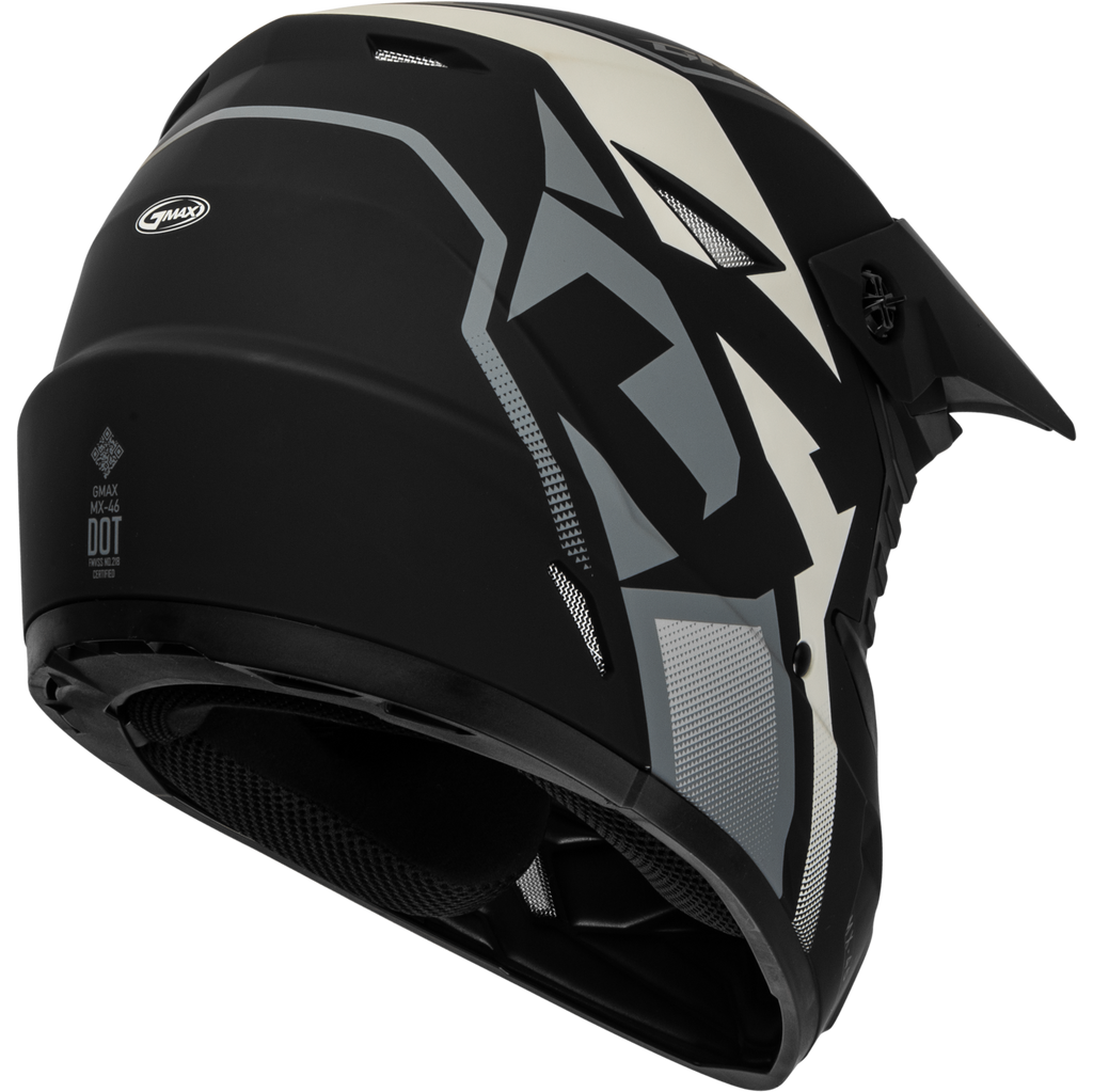 Mx 46 Compound Helmet Matte Black/Grey/White Xs