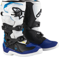 Tech 3s Youth Boots Wht/Blk/Enamel Blue Sz 8