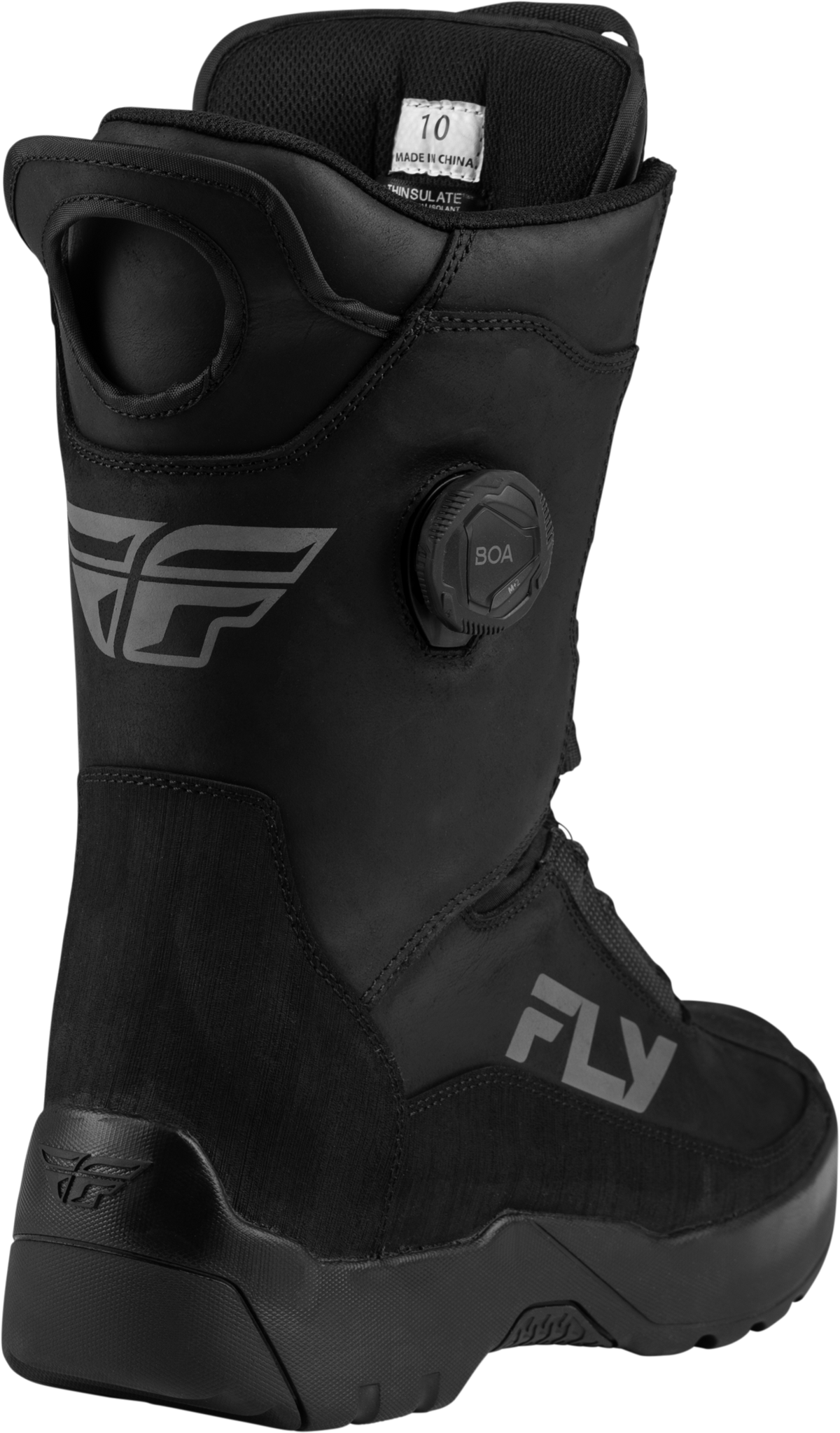 Inversion Double Boa Boot Black Sz 8