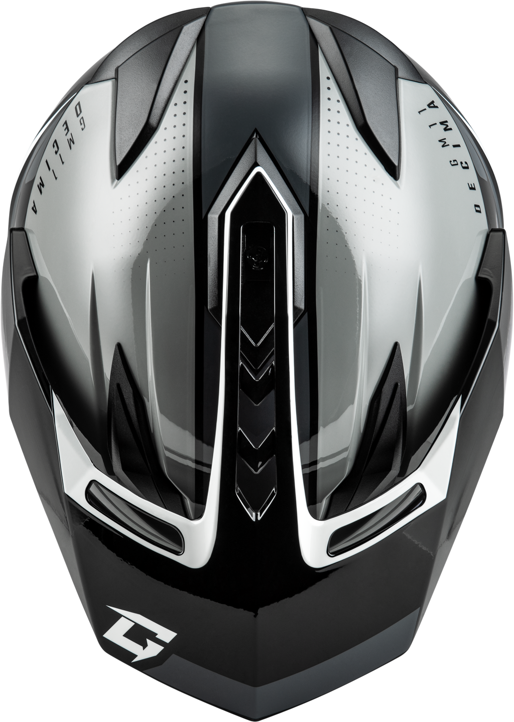 Gm 11 Decima Helmet Black/Grey/White Md